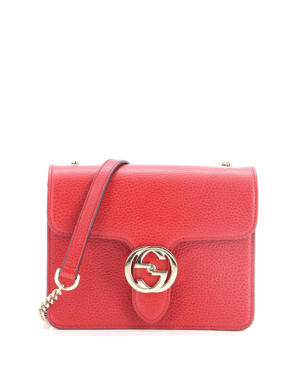 Gucci Interlocking Shoulder Bag Leather #372766G92B